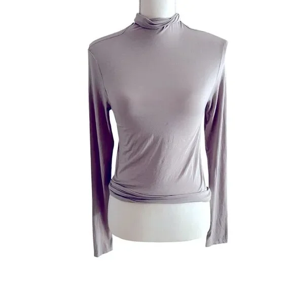 ENZA COSTA Viscose Jersey Twist Top Size Medium